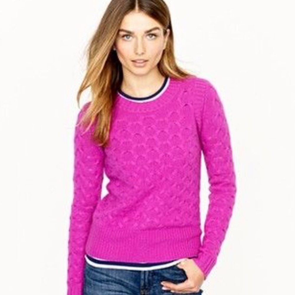 j.crew | honeycomb knit sweater.